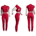 thumbnail image 5 of BJUTIR Womens Casual Activewear Sets Autumn Baseball Suit Two Piece Set Solid Coat Long Pants Fashion Tracksuits Outfits, 5 of 6