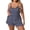 Blue women's two piece outfits a1, variant on Cagogo Women's Striped V Neck Sleeveless Tank Top Shorts Set Casual Summer Lounge Outfits Two Piece Matching Sets Loose Fit Comfy Pants Plus Size Cruise Travel Clothes, Blue 3XL