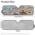 thumbnail image 7 of Uorisanigo Windshield Sun Shade, Beach Starfish Print Front Window unshade Windshield for 2018-2024 Wrangler JL 1997-2006 Wrangler JT, Front Window Sun Visor Blocks for UV and Heat, 7 of 7