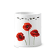thumbnail image 1 of Pintura del arte de Corn poppy flores rojas Taza de cepillo de dientes, 1 of 3