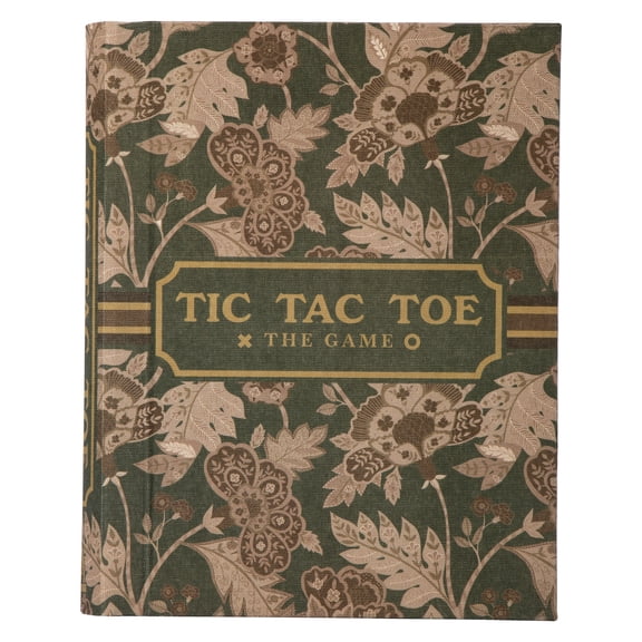 Home Decor Collection Sterling & Noble Home Green Floral Tic Tac Toe Game Set Book