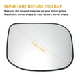 thumbnail image 3 of Reemplazo de vidrio de espejo retrovisor derecho calefaccionado blanco único para Honda Accord 08-15, 3 of 6