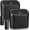 Black, Carbon Fibre, variant on Accmor Car Trash Can with Lid, Mini Auto Dustbin Garbage Organizer with 30 Pcs Plastic Trash Bag, Automotive Garbage Container Bin for Vehicle, Home, Office