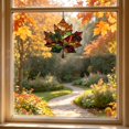 thumbnail image 7 of Fall Window Suncatcher, Stained Glass Style Acrylic Maple Leaf Hanging Ornament, Harvest Seasonal Wall, Porch & Balcony Home Decor, 7 of 7
