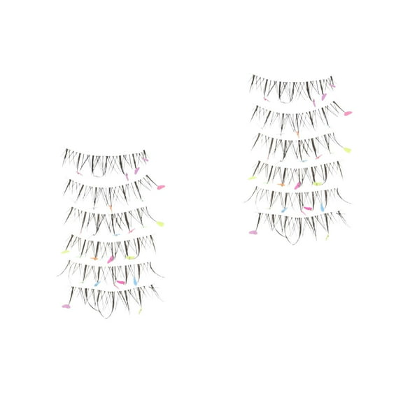 Masteelf 2 Boxes   Heart-Shaped Fake Eyelashes For  Halloween And Party Makeup Natural-Looking False Lashes For Performances And Events