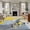 Multi, variant on 5'x8' Area Rugs, Yellow Blue Indoor Outdoor Area Rug for Living Room Bedroom, Modern Abstract Oil Painting Art Washable Bathroom Rugs Kitchen Floor Carpet Mats Home Decor Aesthetic
