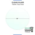 thumbnail image 5 of Fab Glass and Mirror Round Glass Table Top 0.37 in. Thick Tempered Flat Polish, 5 of 9