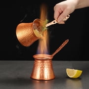 Turkish Coffee Pot, Greek Coffee Maker Pot, Hammered Copper Coffee, Copper Pot, Maker, Large 330ml Capacity
