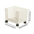 thumbnail image 7 of deevoka Mesh Rolling File Cart with Wheels Portable for Office Handbag School White, 7 of 7