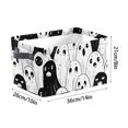 thumbnail image 3 of Halloween Storage Basket Large Capacity Foldable Canvas Organizer 14x10x8in with Handle for Home Closet Decor by OVFUIZ, 3 of 7