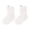 White, variant on Xijirk Solid Cable Knit Crew Socks Breathable Textured Ankle Socks Unisex Summer 0-6 Months