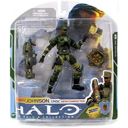 - McFarlane Toys HALO 2009 Wave 2 - Series 5 Equipment Edition SGT. Avery Johnson, UNSC Figure