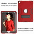 thumbnail image 3 of For iPad Pro 10.5 2017 A1701 A1709 Case, Dteck Shockproof [Full-Body] Hybrid 3-Layer Drop Protection Rugged Case Kickstand [HD Screen Protector] Cover , Red+Black, 3 of 7
