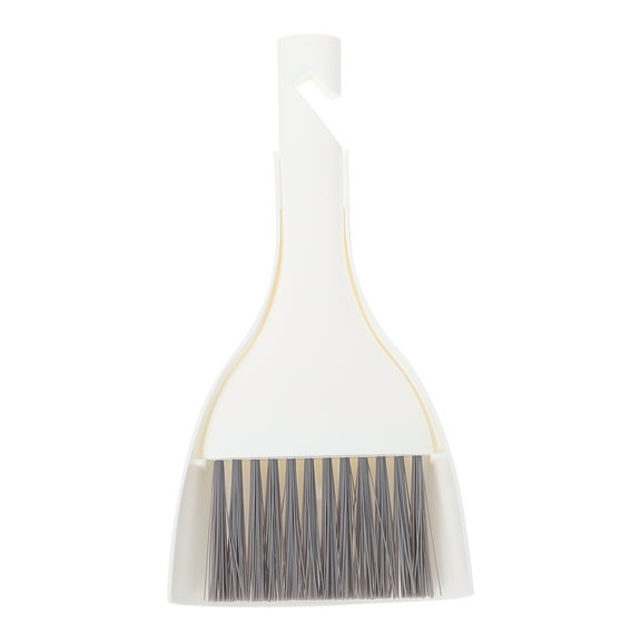 Yongwei Mini Dustpan and Brush Set for Table Cleaning White