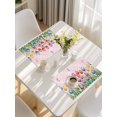 thumbnail image 5 of Easter Tulip Placemats Set of 12, Colorful Flower Spring Butterfly Plant Pink Placemats for Dining Table, Place Mats for Kitchen Tabletop, Waterproof Wipeable Dining Table Mats Set, 5 of 9