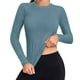 thumbnail image 3 of Sudaderas,Suéter liso para mujer, cuello redondo, manga larga, camisa informal de poliéster, ligero y cómodo, para usar en casa, sopatenor, 3 of 9