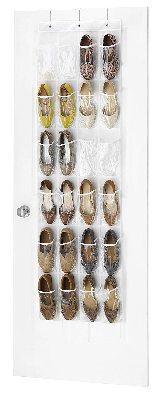 walmart hanging shoe organizer on Hanging Shoe Organizer 24 Pockets Hanging Shoe Rack Shoe Storage Closet With Hooks Walmart Com Walmart Com