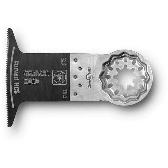 Fein StarLock E-Cut Standard Curved Saw Blade with Set Teeth for All Wood, Drywall and Plastic Materials - 2-1/2" Width, 2" Length, 1-Pack - 63502225260