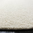 thumbnail image 3 of SAFAVIEH Primo Mason Solid Shag Area Rug, Ivory, 5' x 5' Round, 3 of 7