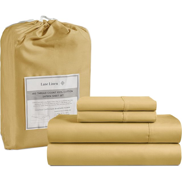 GFDYREE King Size Sheets Set - 450 Thread Count 100% Cotton King Sheet Set,4 Pc King Bed Sheets, King Sheets Cooling, Breathable King Size Bed Sheets, Deep Pocket King Sheets - Cocoon