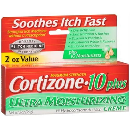 Cortizone-10 Force maximale plus Anti-Itch Crème (2 oz pack de 3)