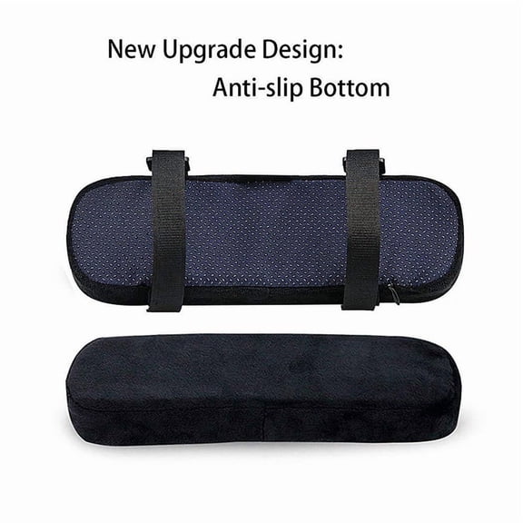 2pcs Thick Armrest Pads - Memory Foam Office Chair Arm Pads - Arm Rest for Desk Chair & Gaming Chair Armrest Pads - Chair Arm Covers - Elbow Support