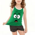 thumbnail image 4 of VEKDONE Tout-Petits Enfants Garçons et Mode Mignon Dégradé Imprimé Doux Sans Manches Bas Camisole, 4 of 6