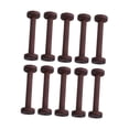 thumbnail image 1 of GUOOL 10 Pieces Wooden Spools Wood Crafts Spools for Embroidery Thread Textile Arts Brown, 1 of 9