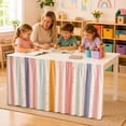 thumbnail image 4 of 6/9Ft x 29In Rectangular Teacher Desk Skirt Fabric Washable Back To School Table Cover For Classroom Bookshelf Cabinet Household Decor, 4 of 5