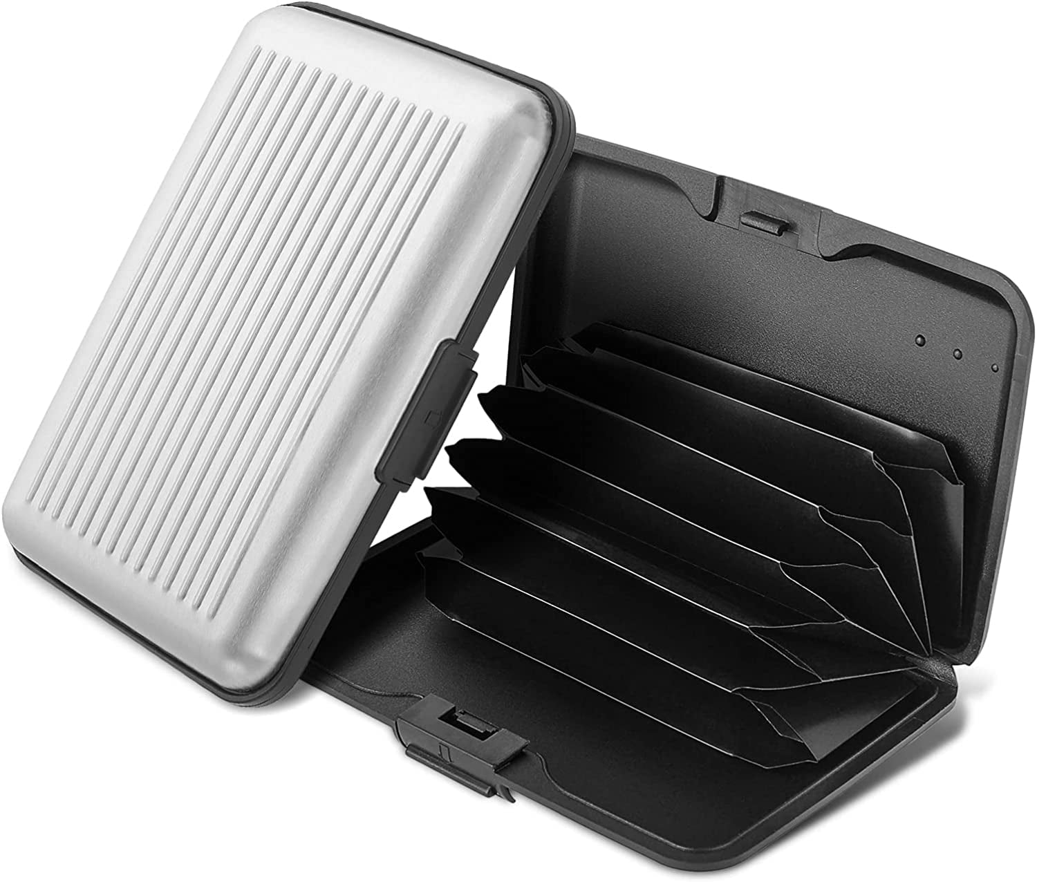 Mini Credit Card Holder For Women & Men – Slim RFID Blocking Hard Shell Case With Turtle Print | Compact Travel Wallet