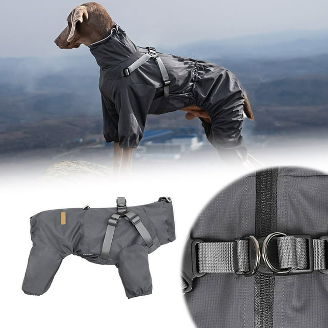 Hearth & Gear Full Coverage Dog Raincoat With Four Leg | All Weather Pet Raincoat For Small To Medium Dogs ( For Teddy Corgi) Accessory Dog Leash Bike Trailer Dog Accessories Camping Dog Accessories