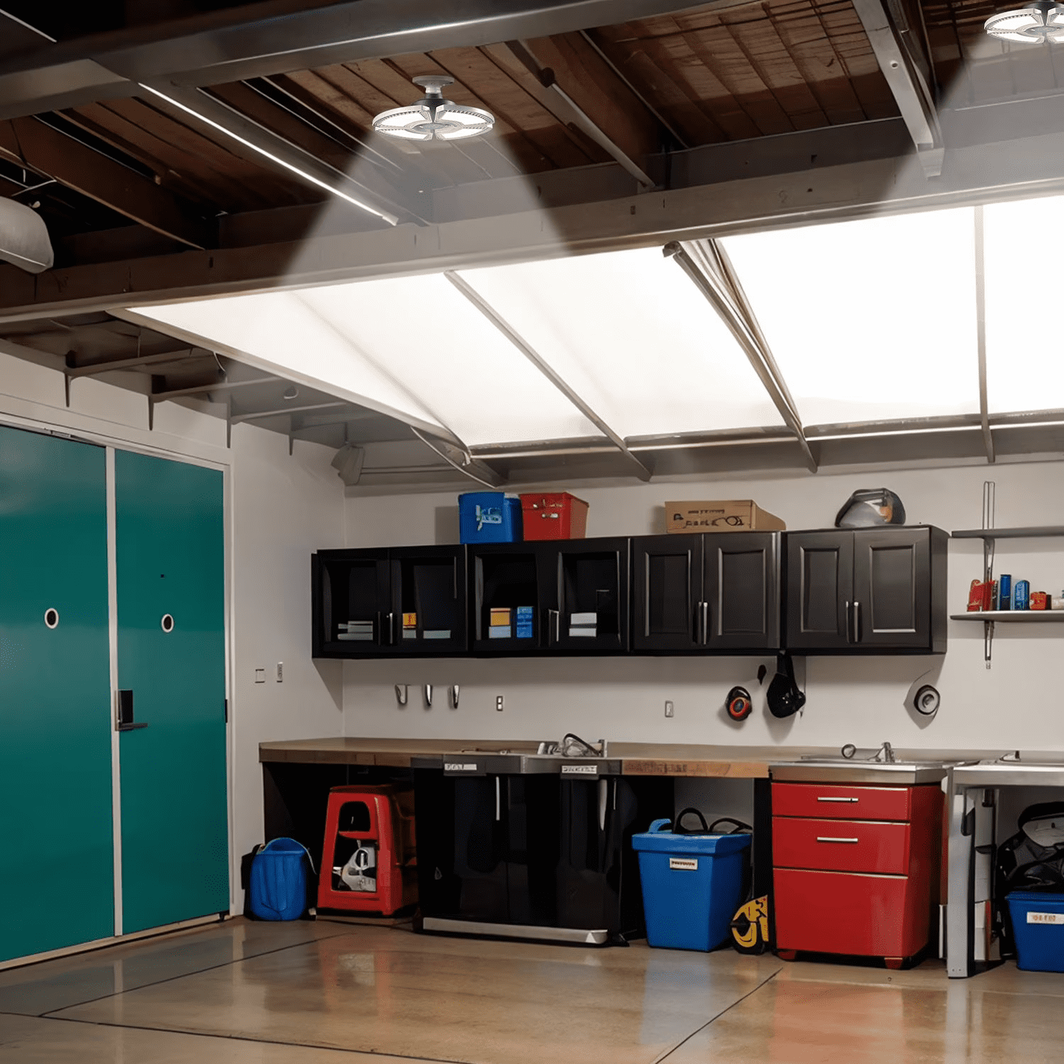 Westinghouse LED Garage Lights,8000 Lumen LED Shop Light with Deformable Three Panel Ceiling Light E26 for Basement, Workshop ,Warehouse ,Shop