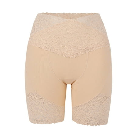 BLVB Lace Slip Shorts for Under Dresses Women V Waist Underwear Boyshorts Panties Under Skirts Shorts