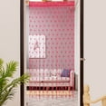 thumbnail image 1 of ViLaViDeca Door Window Divider String 50x2 00cm Curtain Curtain Love Sheer Heart Home Decor, Hot Pink, 1 of 2
