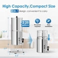 thumbnail image 6 of Waterdrop WD-TK-S Gravity-fed Water Filter System, 2.25-gallon Stainless-steel System,with 2 Filters,Metal Water Level Spigot and Stand, Reduces up to 98.95% of chlorine & Bad Taste-King Tank Series, 6 of 8