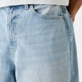 thumbnail image 5 of Yievot Mens Baggy Jean Shorts Wide Leg Jean Jorts Hip Hop Mid Denim Shorts Loose Casual Fashion Streetwear, 5 of 7