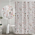 thumbnail image 5 of Flowers Birds Shower Curtain, Waterproof Shower Curtains for Bathroom, Spring Botanical Floral Tree Branches Washable Fabric Bathtub Curtain Set Bath Decor with 12 Hooks Standard 72"x72", 5 of 8