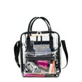 thumbnail image 5 of Eastsport Unisex Stadium Approved Clear Handbag Tote Crossbody, Black, 5 of 6