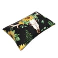 thumbnail image 3 of Balery Sunflower Skull Boho Watercolor Background Bedding Queen Pillow Cases - Envelope Closure - Soft Brushed Microfiber Fabric - Shrinkage and Fade Resistant Pillow Cases-14"x20", 3 of 9