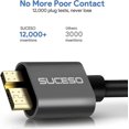 thumbnail image 4 of Hard Drive Cable 0.5m Usb 3.0 A To Micro B 5gbps Compatible With Portable External Hard Drive, My Passport,wd Elements,seagate Expansion, Toshiba, Lac, 4 of 4