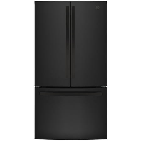 GE GNE27JGMBB 27.0 Cu. Ft. Freestanding French Door Refrigerator