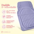 thumbnail image 2 of Carbella Lavender Car Floor Mats - Deep Dish Rubber Car Mats, All Weather Floor Liners for Cars SUV Trucks, Cute Automotive Floor Mats, 2 of 10