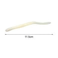 thumbnail image 5 of sunsanly 10Pcs 11.5cm/4.2g Soft Lure Spiral Pattern Simulation Tempting Angling Long Tail Breadworm Worm Fake Bait Outdoor Fishing, 5 of 7