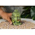 thumbnail image 4 of Sowpeace Brown Terracotta Premium Meditating Buddha Head Tabletop 4 inch Figurine Pack of 1, 4 of 7