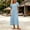 Light Blue, variant on Asgosdo Women Dresses Short Sleeve Solid Color Loose Fit Comfy Soft Lounge Maxi Dress with Pocket