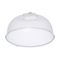 Microwave Splatter Cover, Transparent Cover, Microwave Plate Cover Lid with Handle and Adjustable Steam Vents Holes Keeps Microwave Oven Clean (1Pack,Large-Sized Transparent)