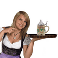 thumbnail image 6 of Oktoberfest Haus Multicolor Ceramic German Lederhosen Beer Stein with Metal Lid 0.55 Ltr, 6 of 6