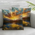 thumbnail image 3 of JEUXUS Soft and Durable Grand Teton National Park Sunflower Landscape Plush Pillowcase White, 3 of 5