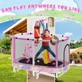 thumbnail image 6 of LinkRomat 7-in-1 60" Elliptic Trampoline for Kids, 500lbs Capacity Toddler Trampoline with Enclosure, Adjustable Height Handrail & Durable Designs for Boys & Girls, Indoor & Outdoor, 6 of 8