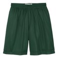 thumbnail image 4 of Youth PosiCharge Double-Layer Classic Polyester Mesh Short Forest Green X-Small, 4 of 8